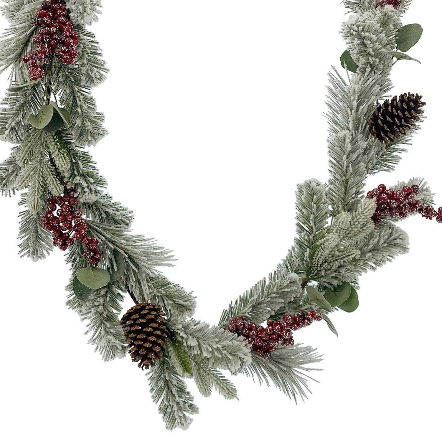 6ft Snowy Pinecone Garland by Ashland