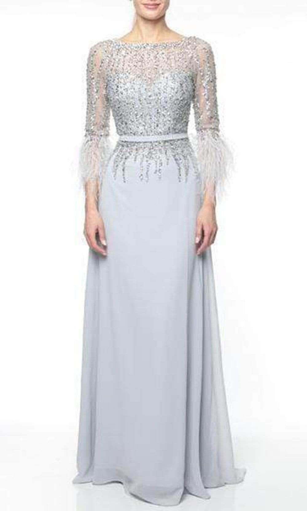 Bateau A-Line Formal Gown 1921M0473