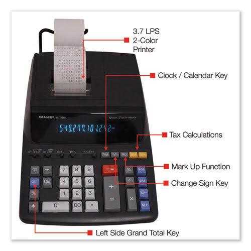 Sharp Printing Calculator EL2196BL
