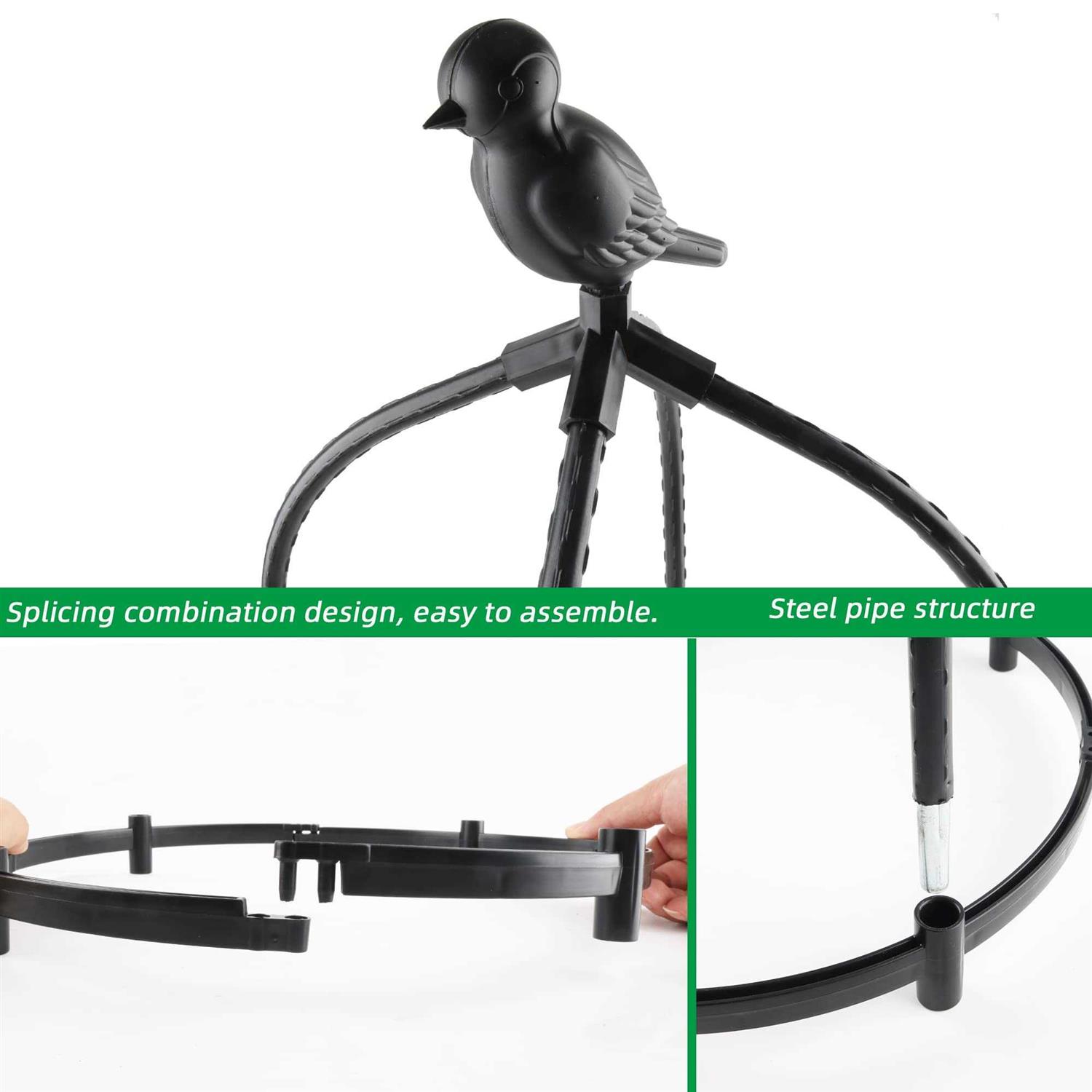 Anothera 6ft Rustproof Metal Pipe with Heavy Duty Plastic Coated