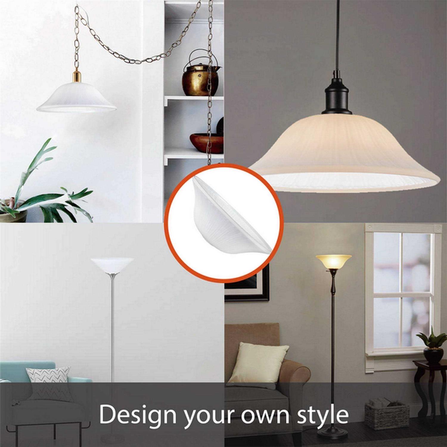 Aspen Creative Torchiere/Swag/Pendant Glass Shade