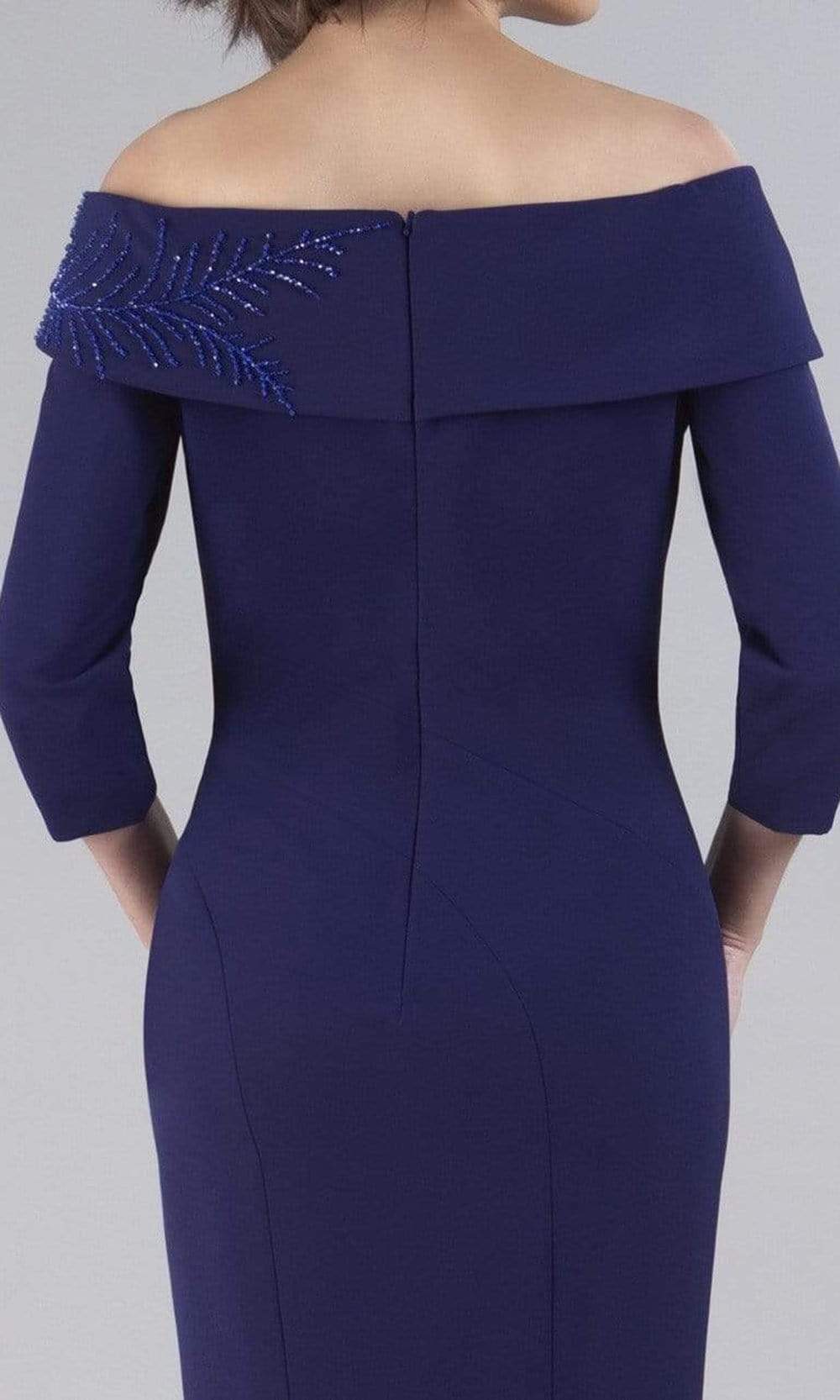 12062 Beaded Off Shoulder Mermaid Gown