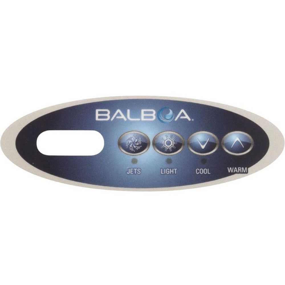 Balboa 11852 Mini Oval Up & Down 4-Button Spa Side Overlay for 53676