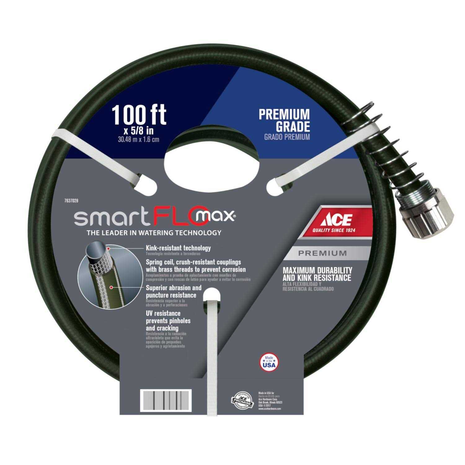 Ace Smartflo 5/8 in. D x Premium Grade Garden Hose