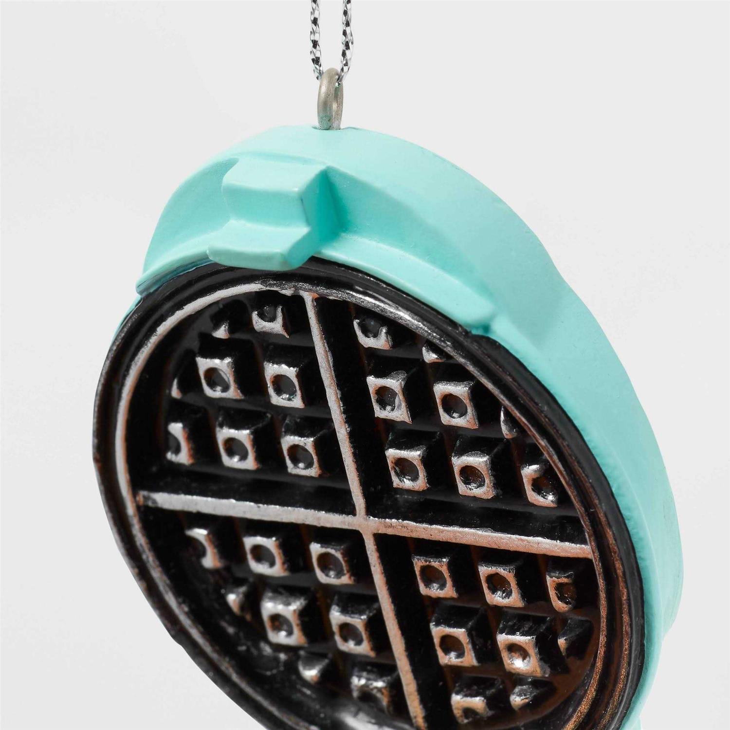 Wondershop Waffle Maker Christmas Tree Ornament Aqua