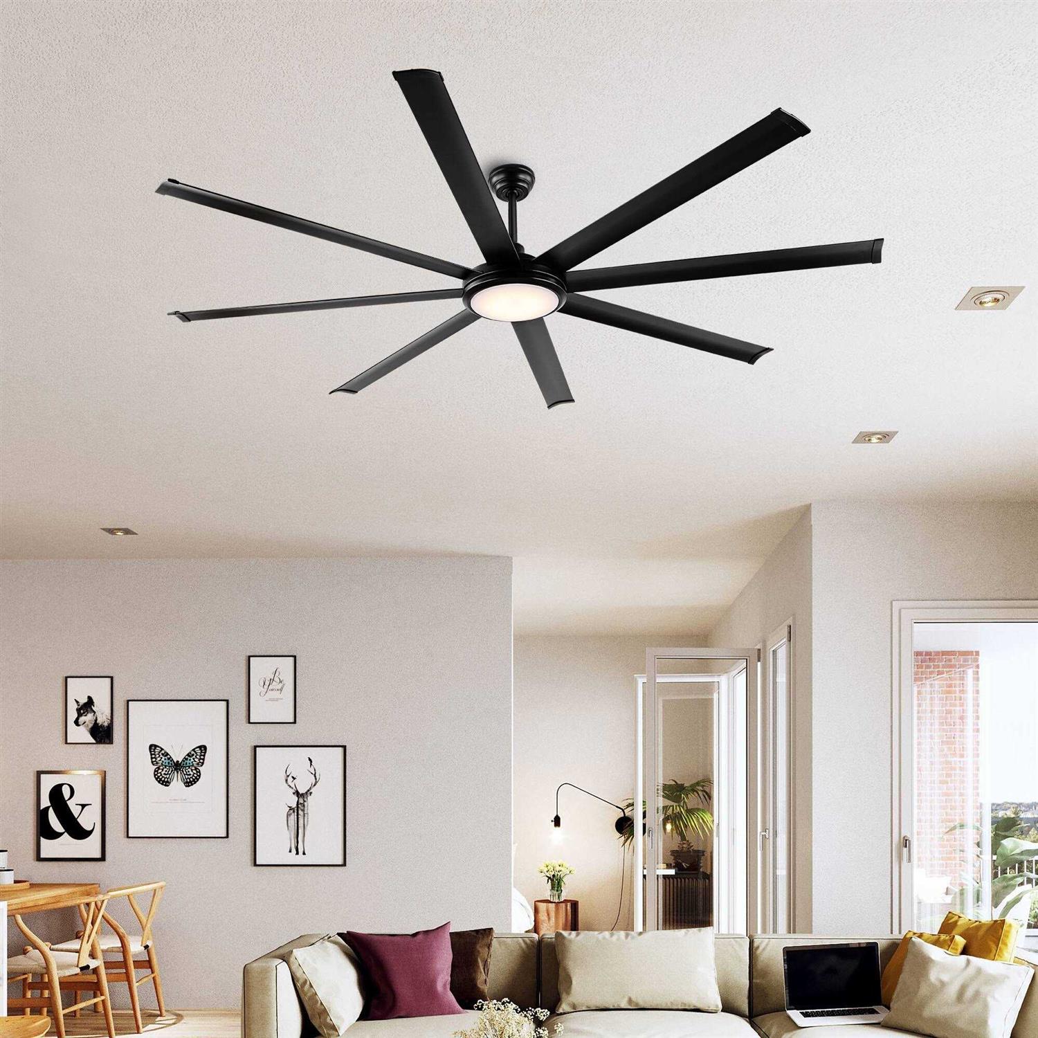 Wingbo 64 and 80 and 96 Ceiling Fan with Lights and Remote Control