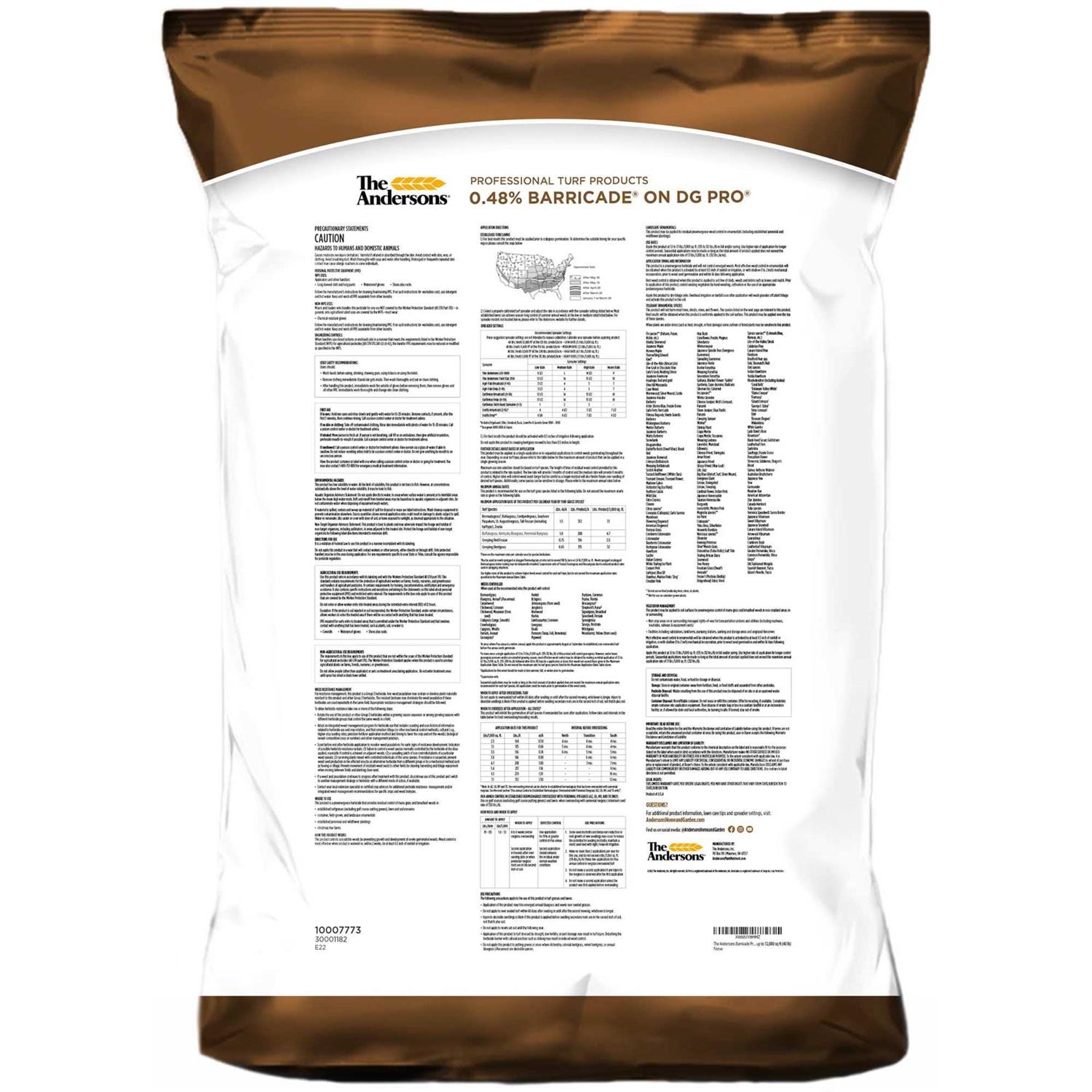 The Andersons Barricade Professional-Grade Granular Pre-Emergent Weed Control