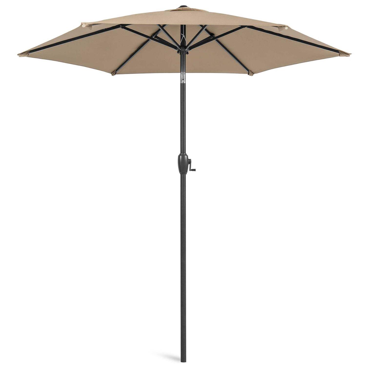 Best Choice Products 7.5ft Heavy-Duty Outdoor Market Patio Umbrella w/ Push Button Tilt