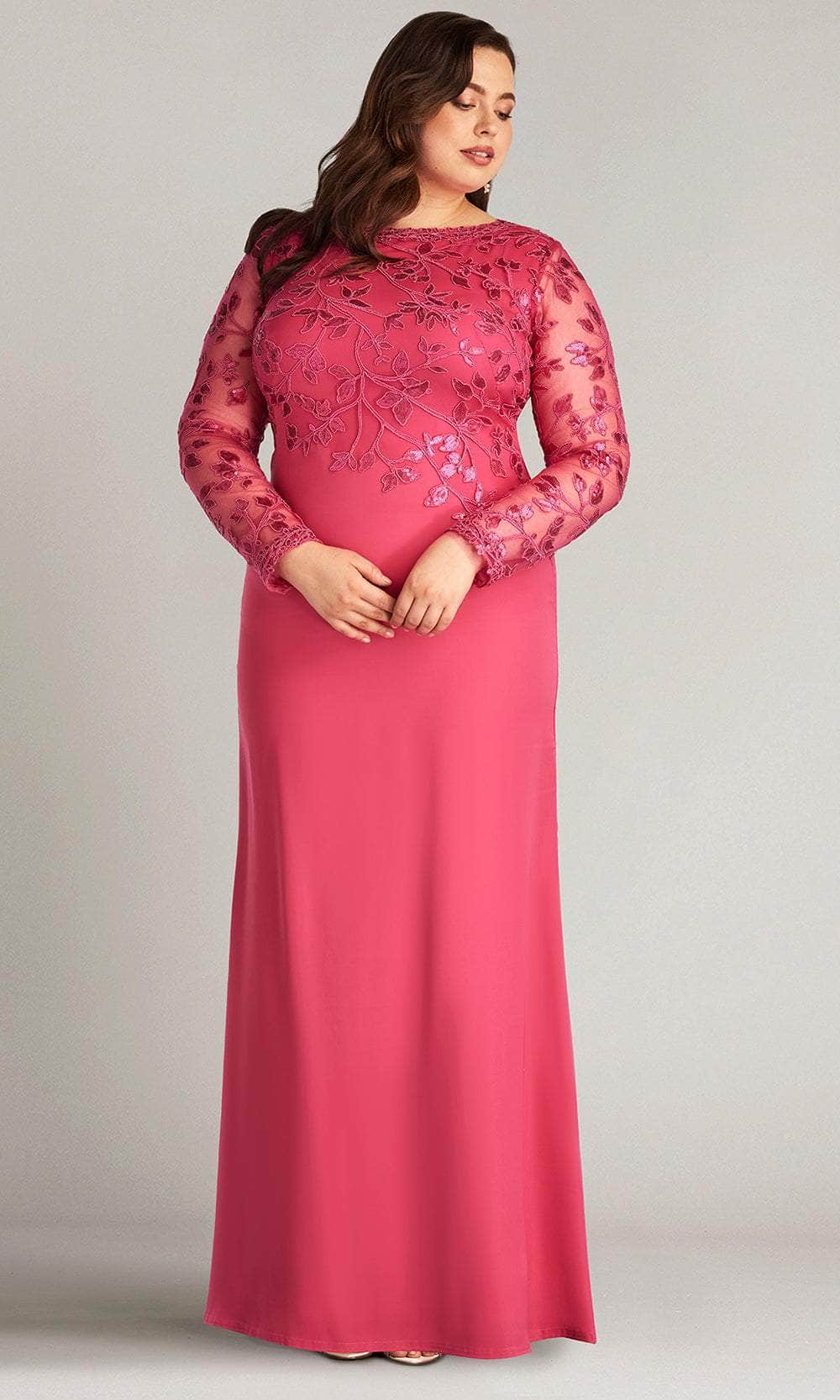 Bradwell Embroidered Crepe Gown-PLUS SIZE