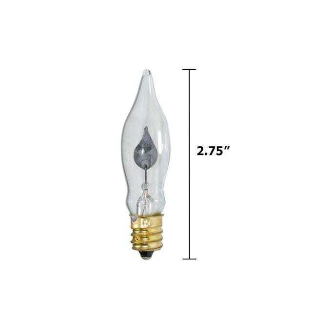2Pk C7 Flicker Flame Transparent Clear