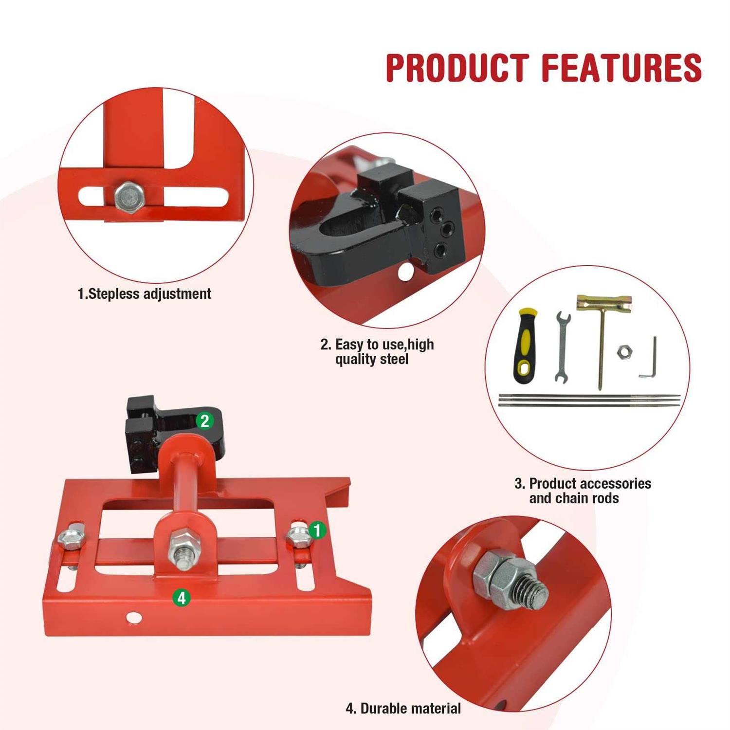 SurmountWay Vertical Chainsaw Mill Lumber Cutting Guide for Chainsaw Portable Mini Sawmill Chainsaw Attachment Cut Guided Mill Wood for Builders and