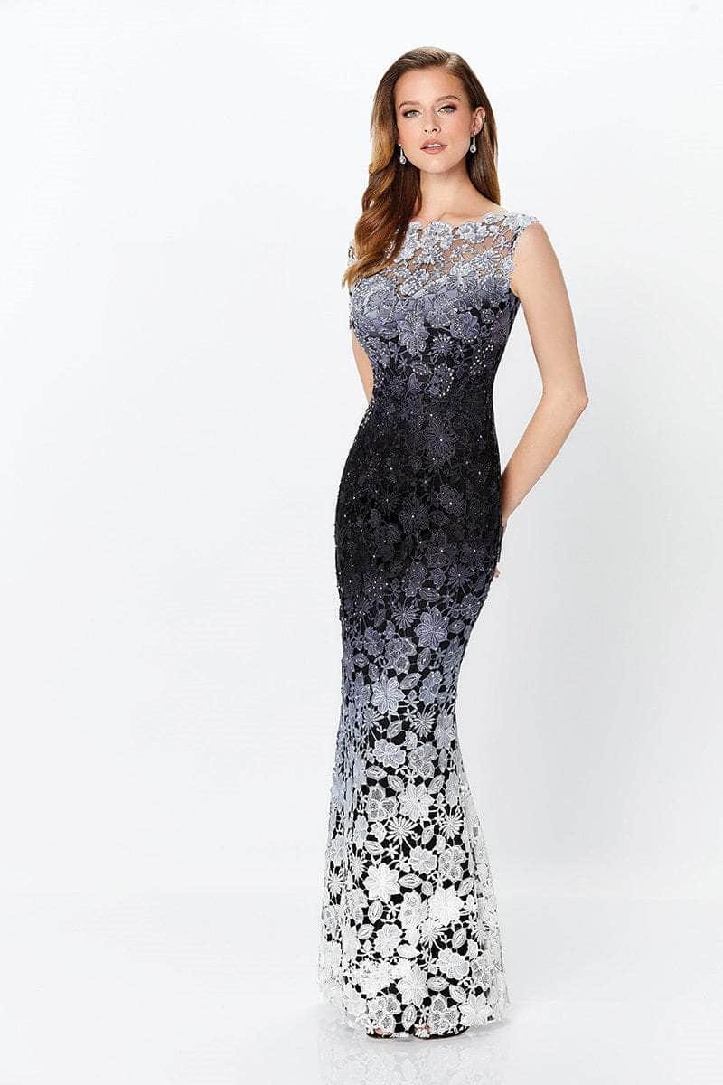 119958 Ombre Lace Trumpet Dress