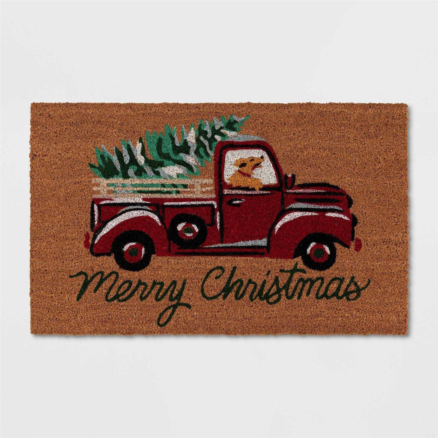 1’6×2’6 Truck Coir Doormat Red