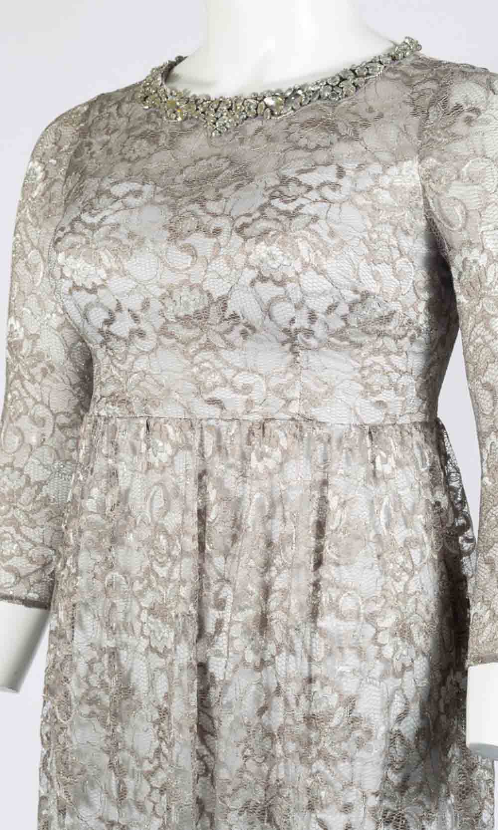 AP1E203486 Lace Evening Dress