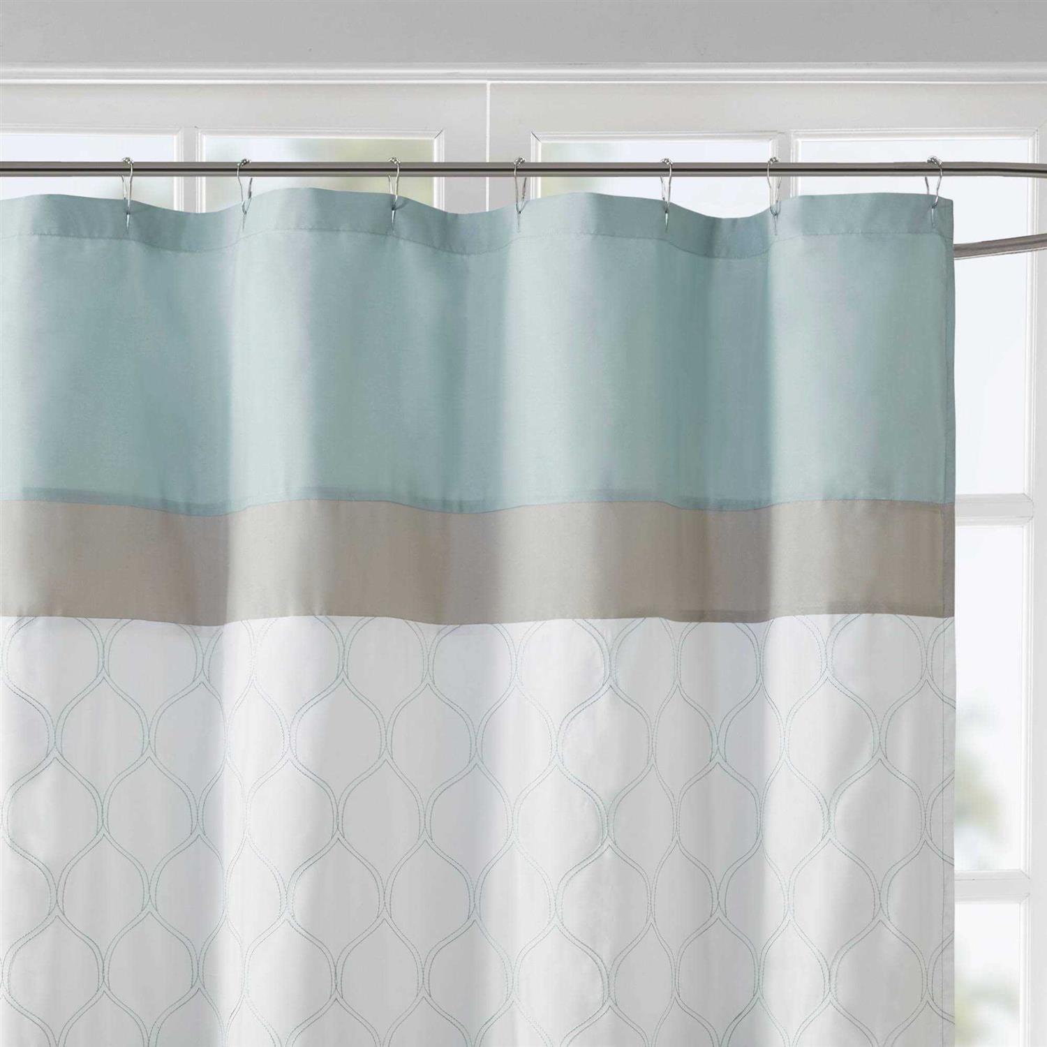 510 Design and Embroidered Shower Curtain