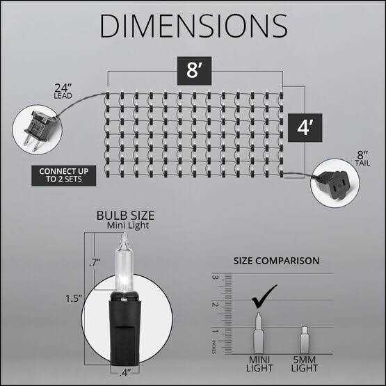4′ x 8′ Net Lights