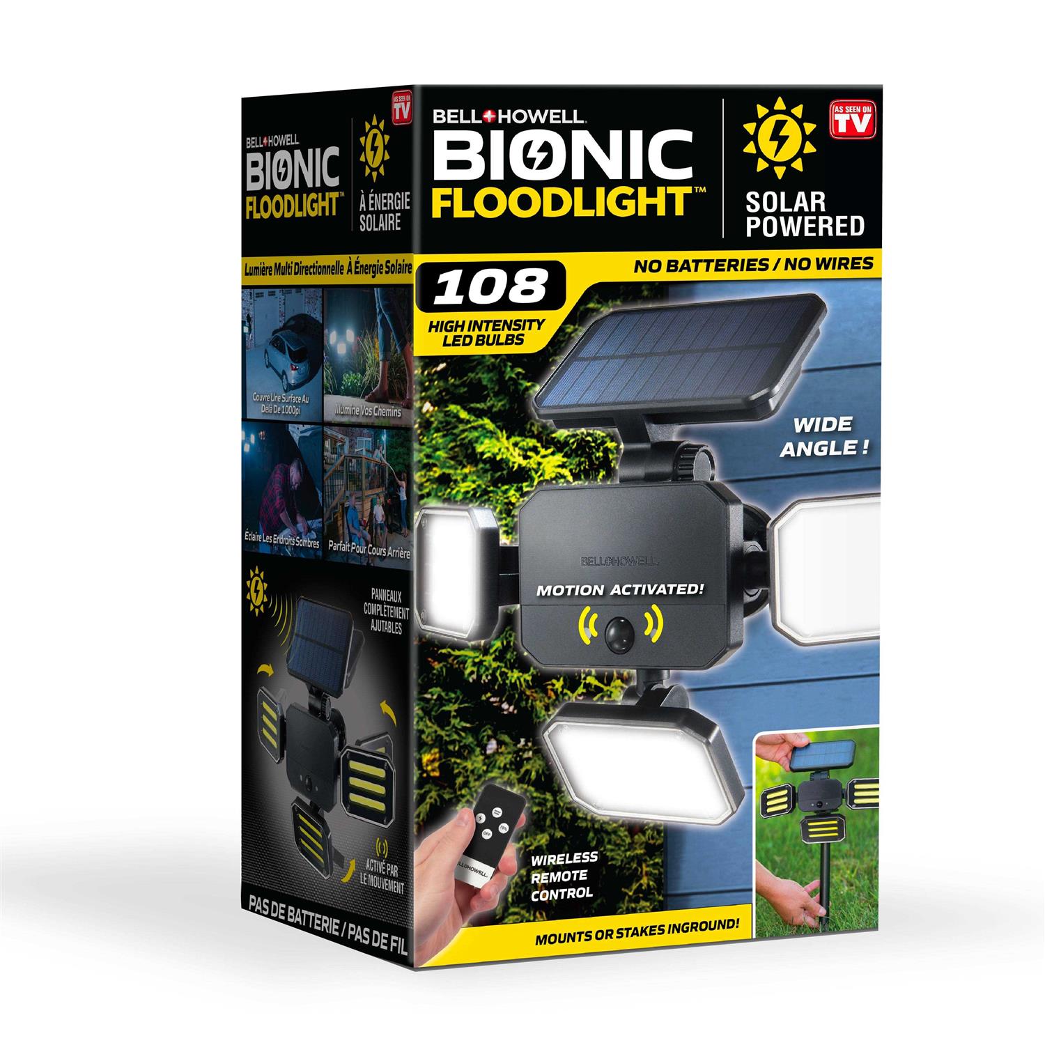 Bell + Howell Bionic Floodlight Solar-Powered