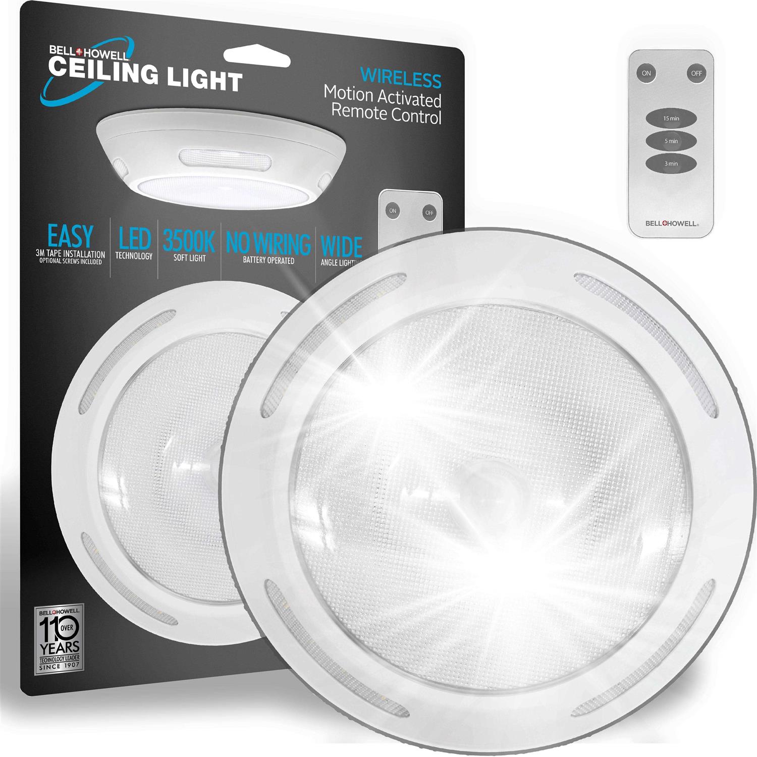 Bell+Howell Wireless Ceiling Light