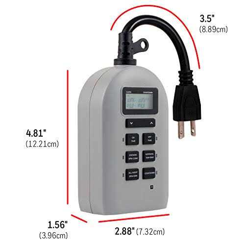 UltraPro Outdoor Plug-in 24-Hour Digital Timer Gray