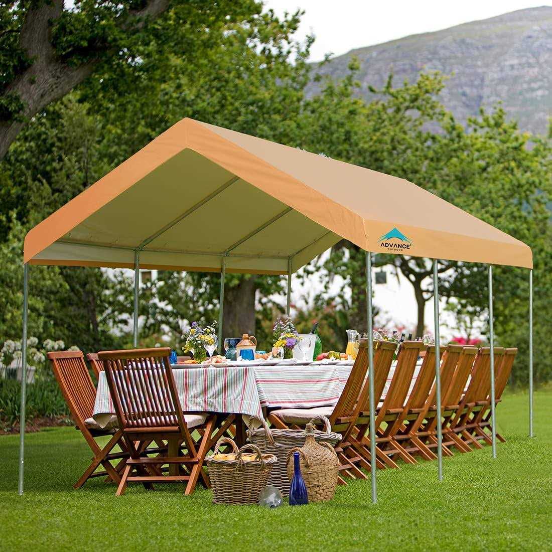 Advance Outdoor 10′ x 20′ Heavy Duty Carport Car Canopy Garage Boat Shelter Party Tent