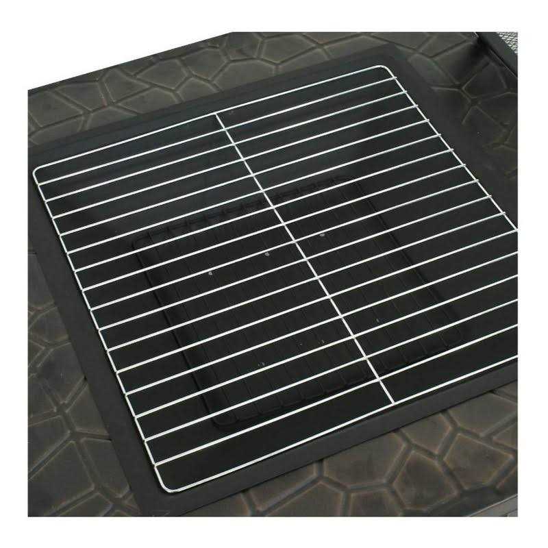 Lemy 32 inch Outdoor Fire Pit Square Metal Firepit Backyard Patio Garden Stove Wood Burning Fire Pit W/rain Cover