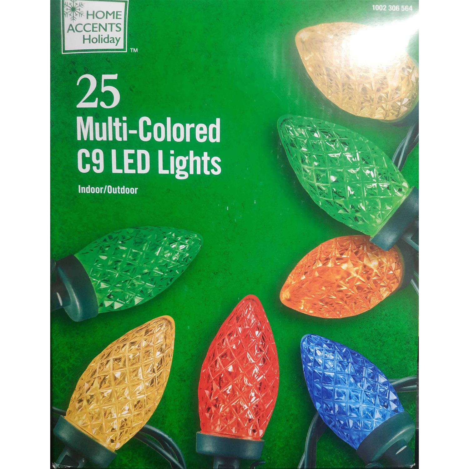 25L Multi Faceted C9 LED Lights Home Accents Holiday