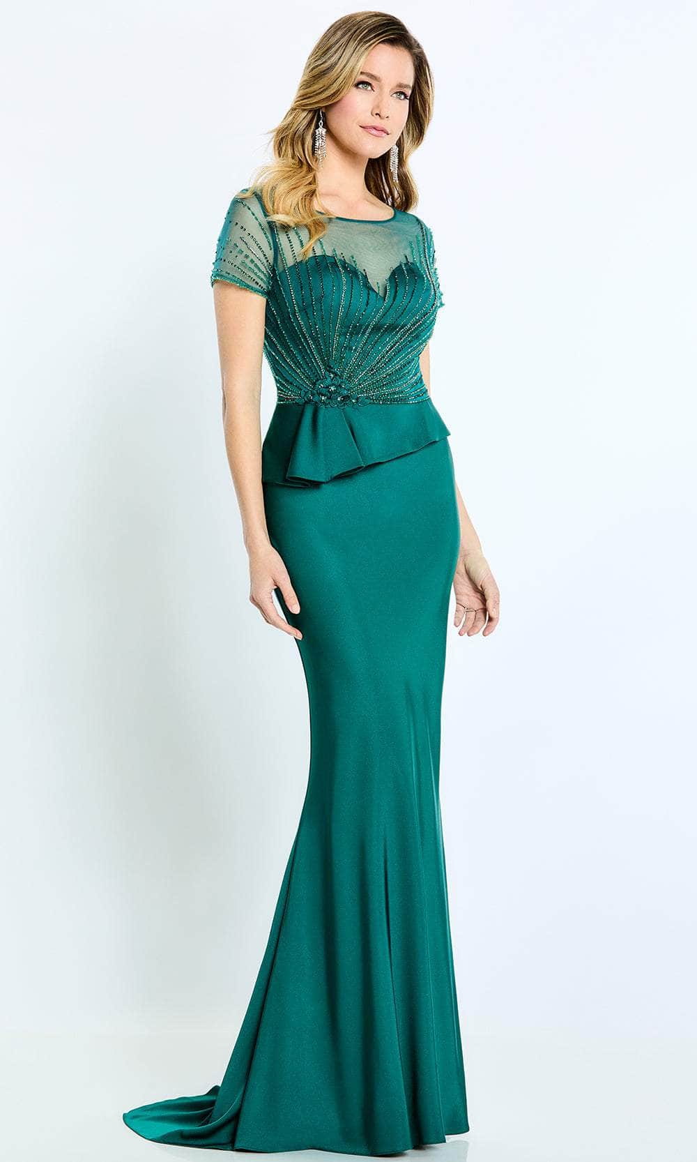 Short Sleeve Sheath Long Dress