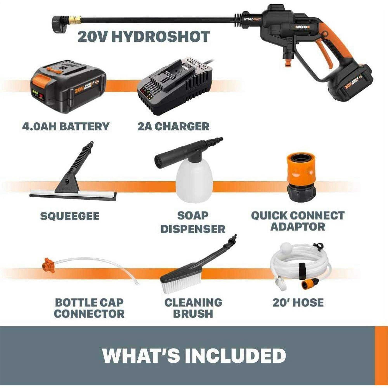 Worx Hydroshot 20V Power Share 4.0Ah 320 PSI