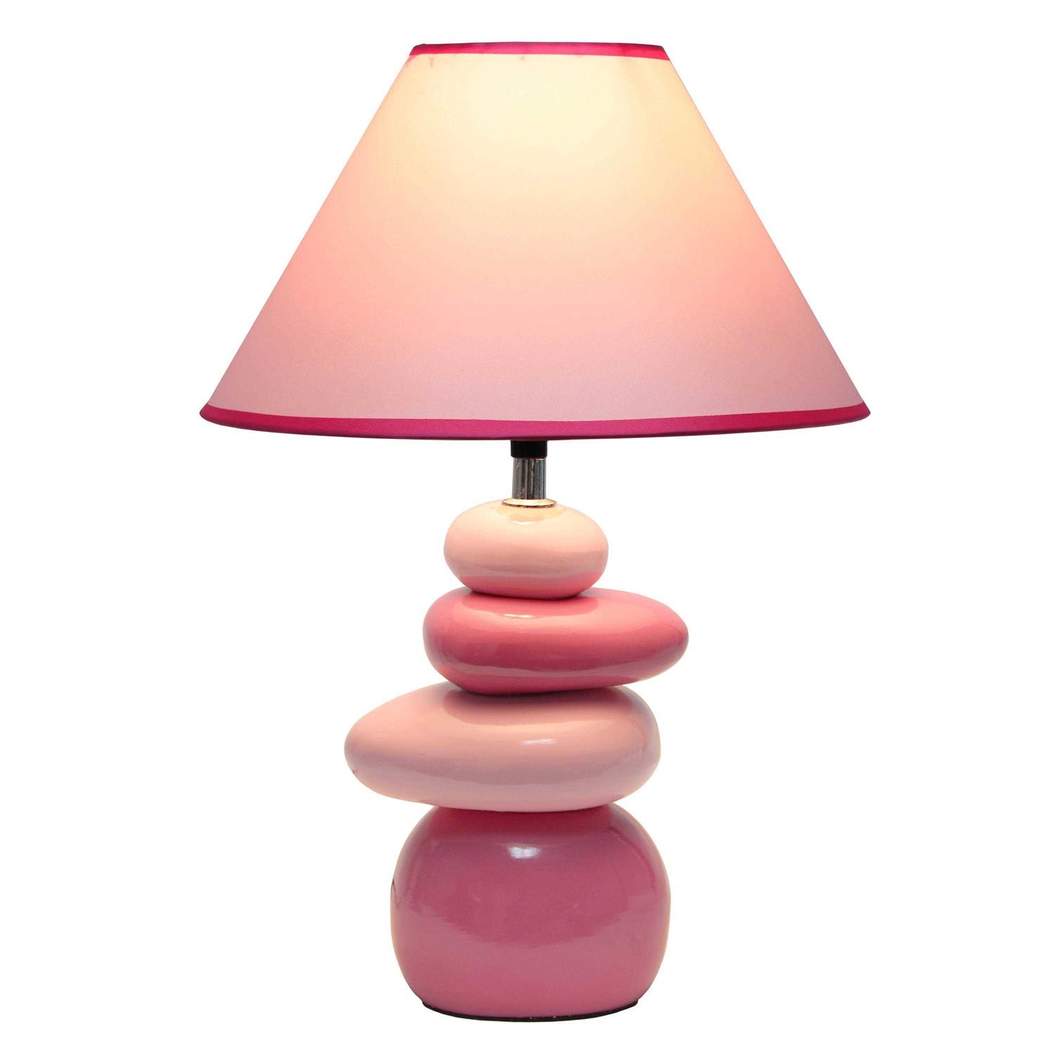 All the Rages Simple Designs Ceramic Stone Table Lamp