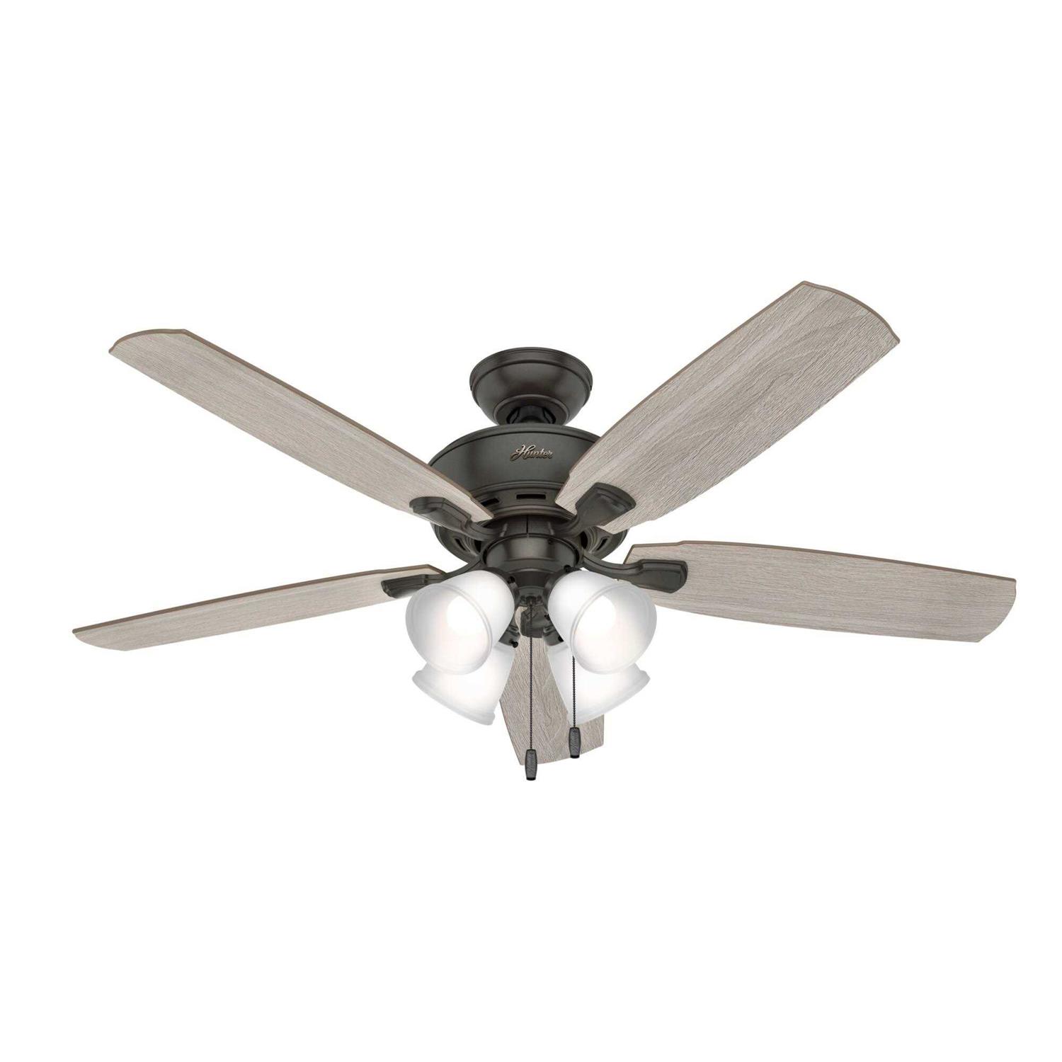 52 Hunter Amberlin Ceiling Fan with LED Light Kit