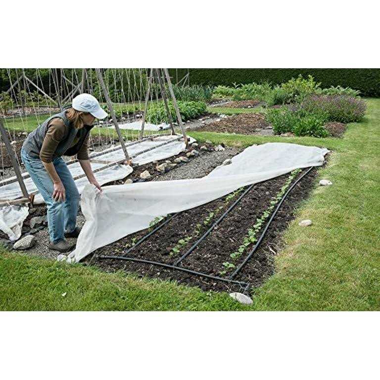 25′ / 50′ / 100′ Agribon Ag-19 Floating Row Crop Cover / Frost Blanket / Garden Fabric Plant Cover