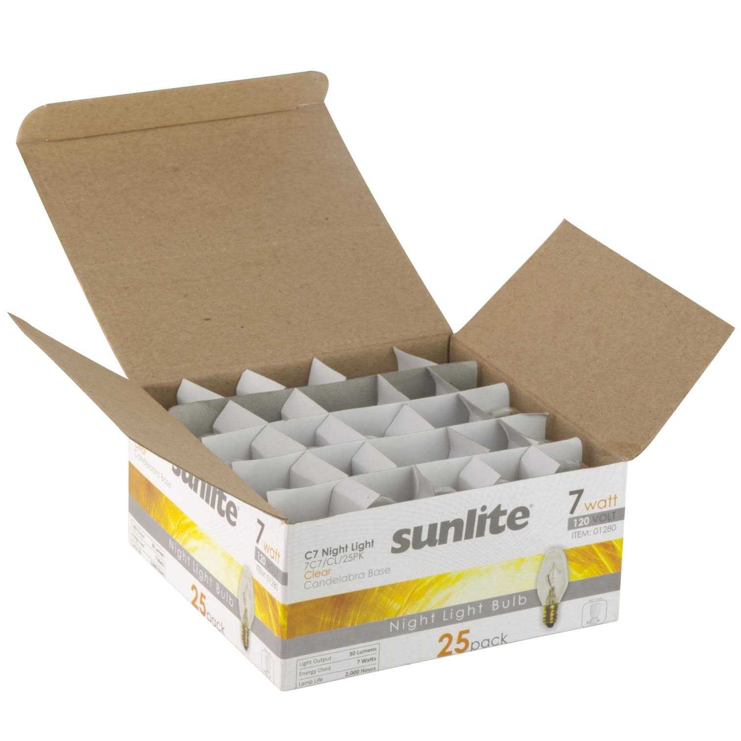 Sunlite 7c7 Incandescent 7 Watt