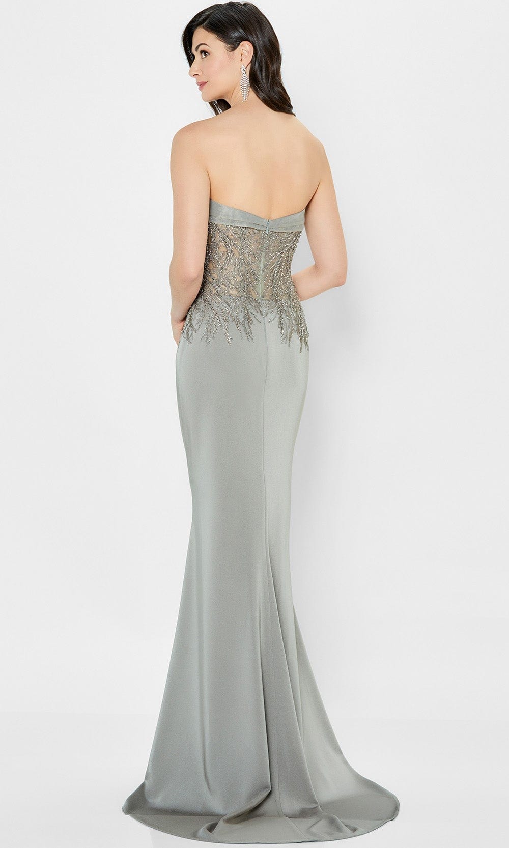 Stretch Crepe Fitted Gown