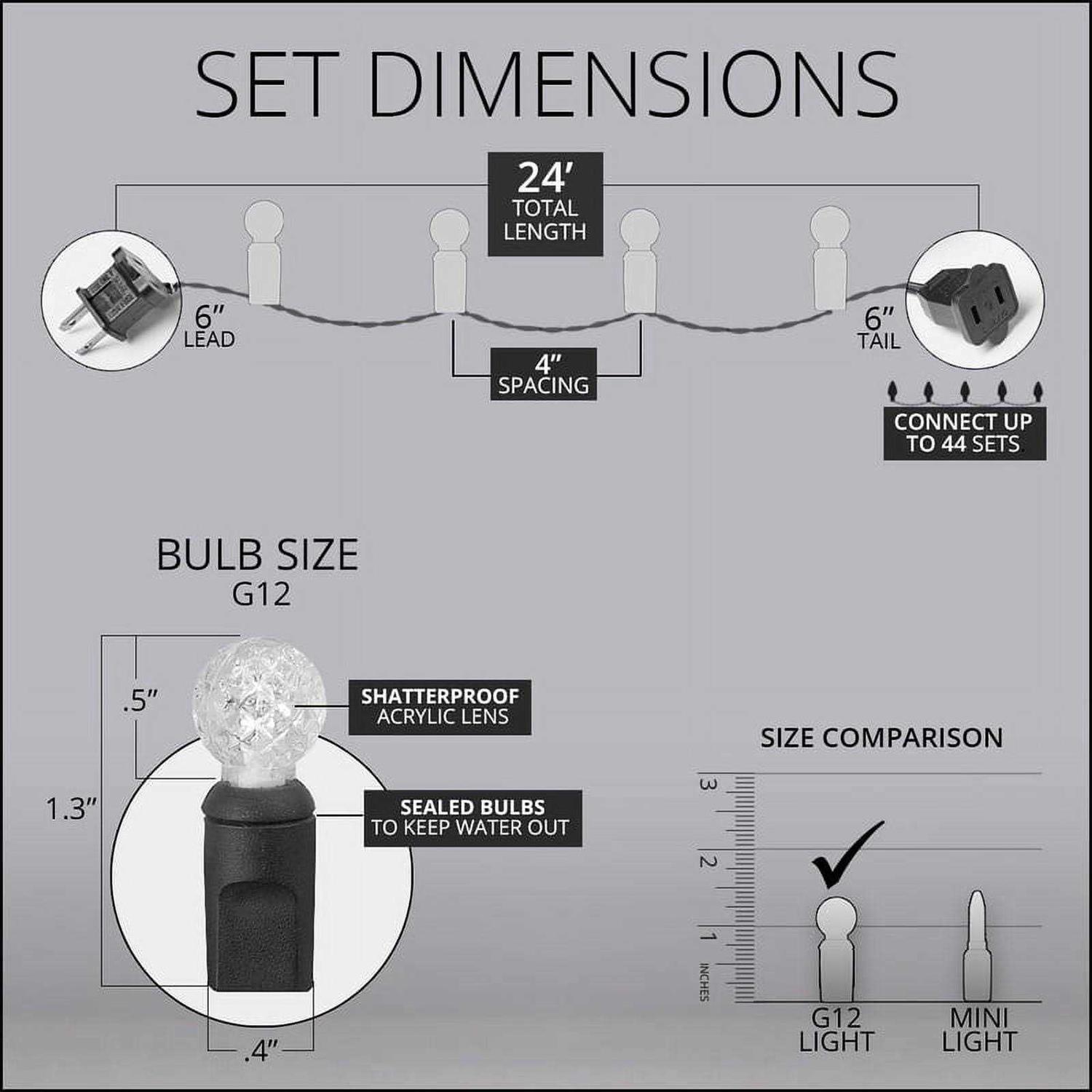 Wintergreen Lighting 70 Light String LED Lights