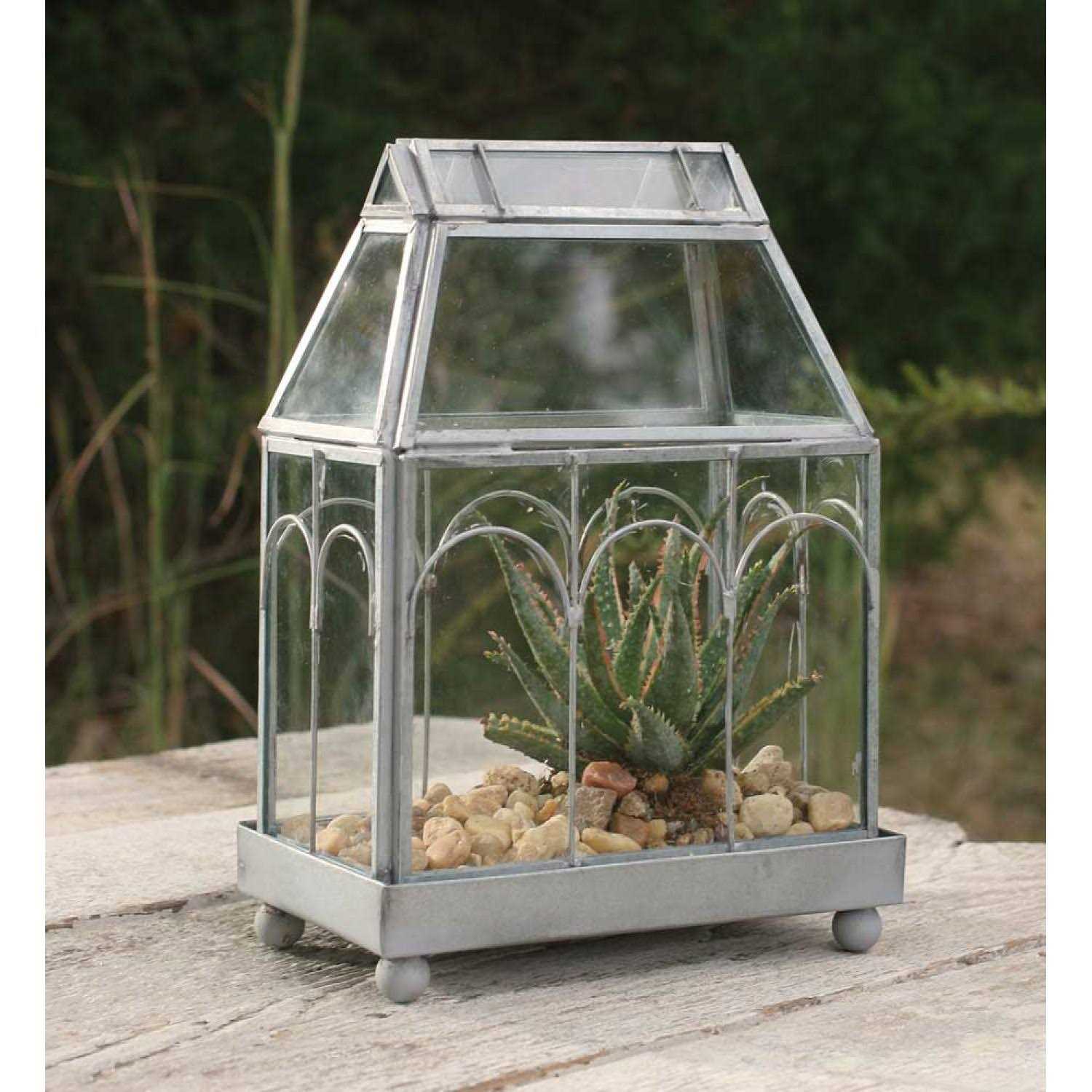 Colonial Tin Works Archway Glass Terrarium