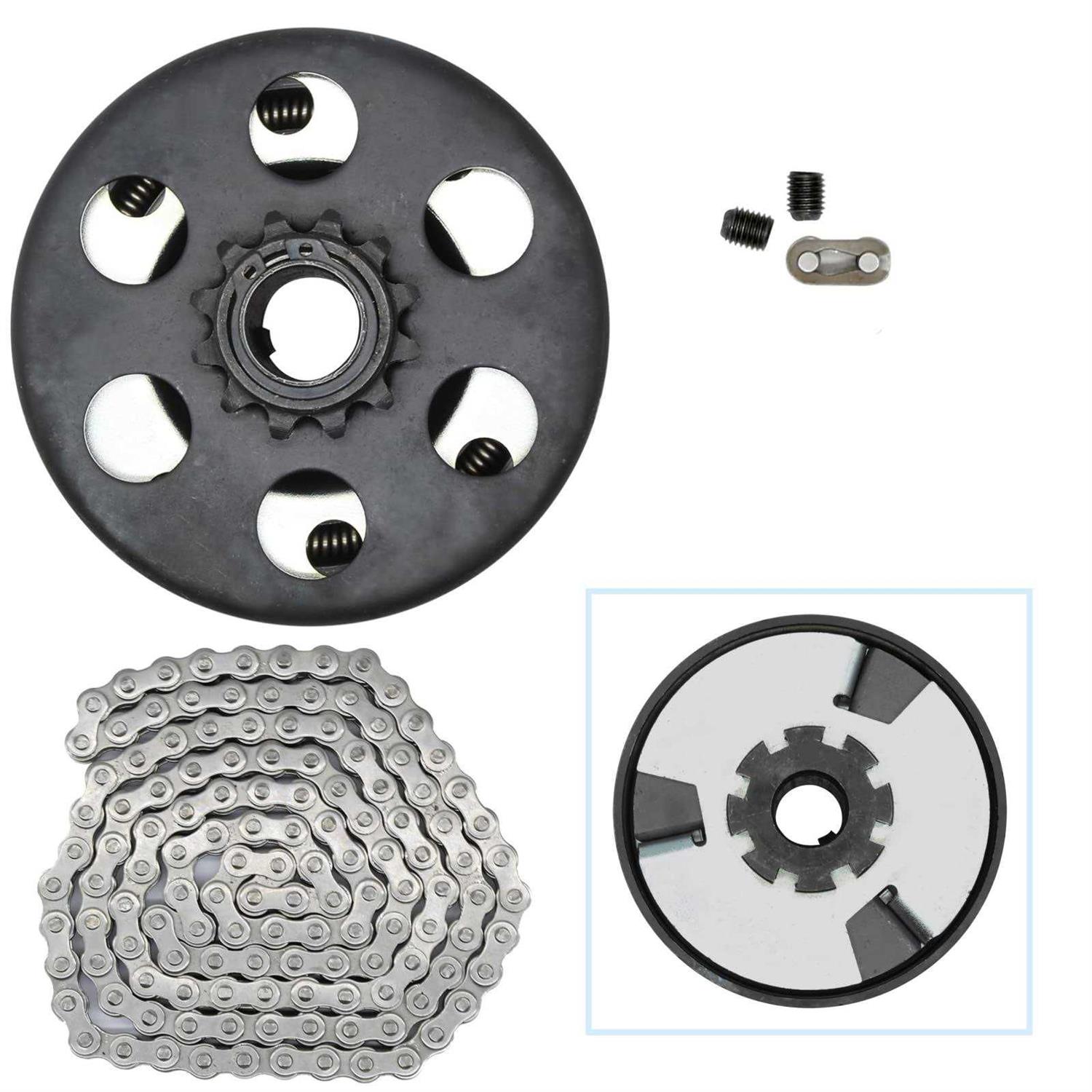 Centrifugal Clutch 3/4 Bore 12 Tooth with #35 Chain Go Karts Clutch For Minibike Lawnmower Fun Kart Honda Engine Replace Parts