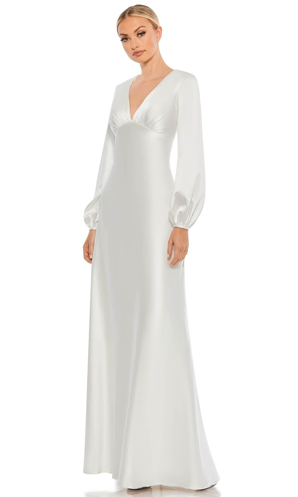 Bishop Sleeve Evening Gown | Couture Candy