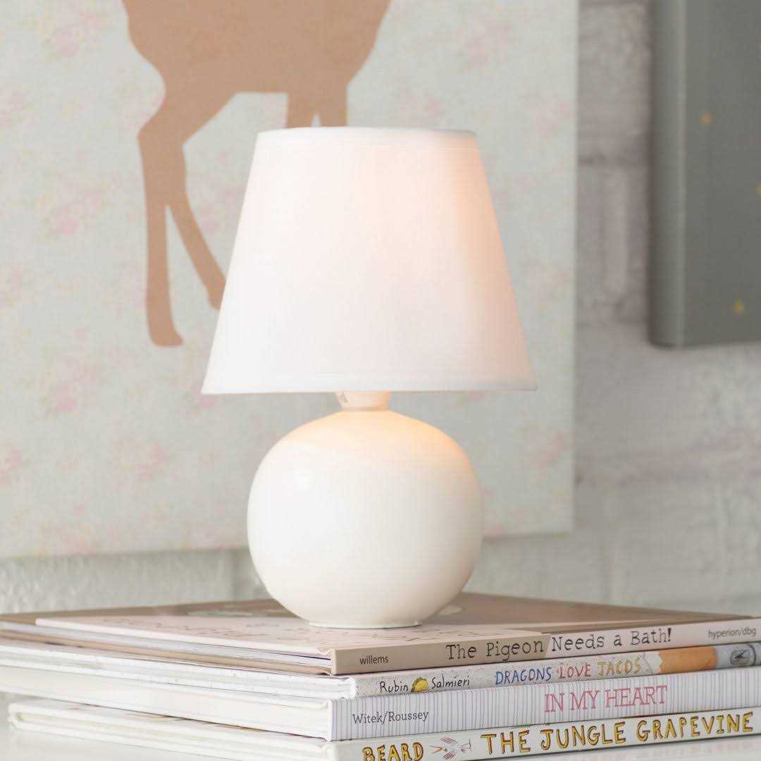 tanemall Adira Ceramic Globe Mini Table Lamp Mack Milo Finish