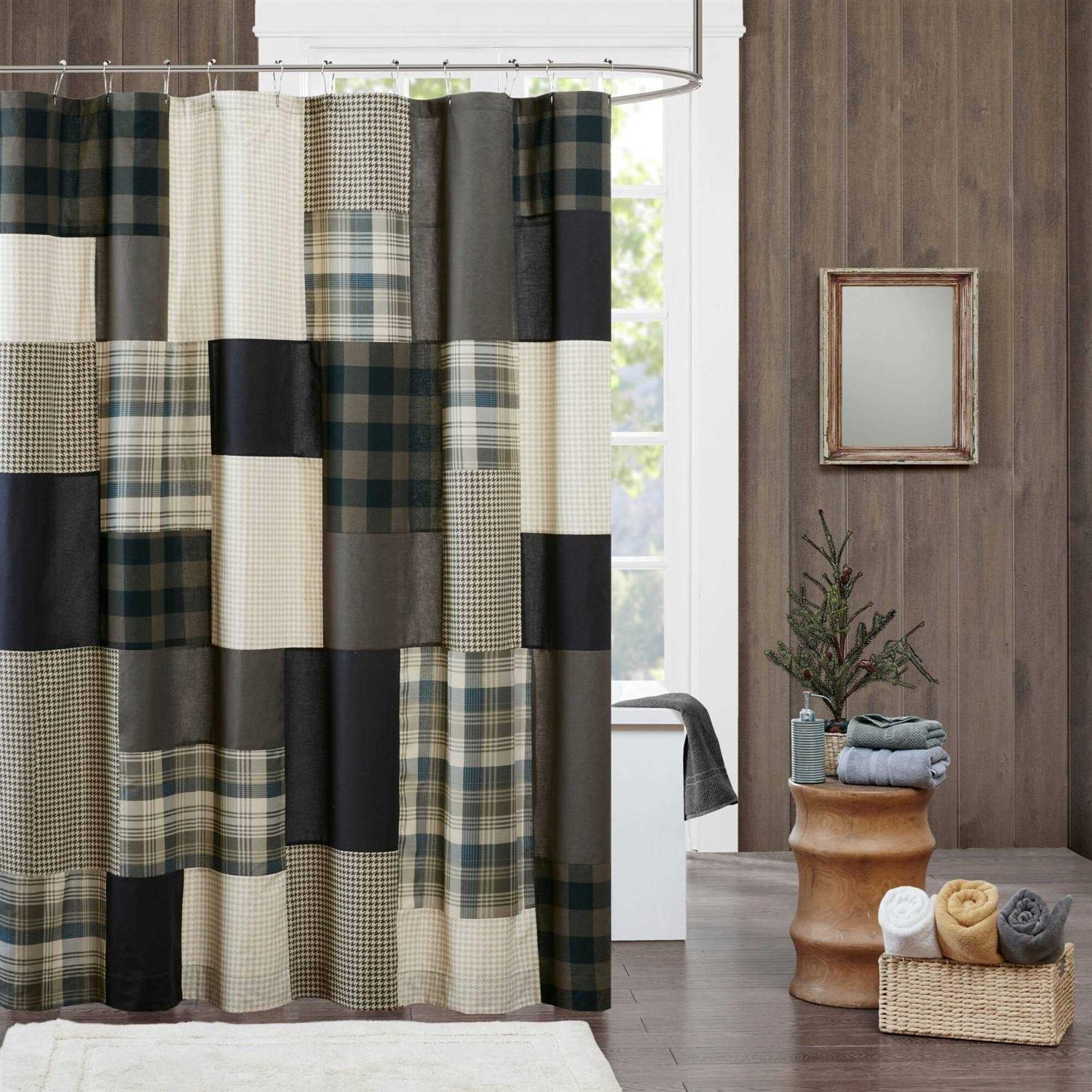 Woolrich 100% Cotton Shower Curtain