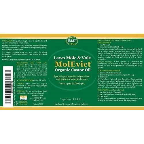 Baar Lawn Mole Castor Oil