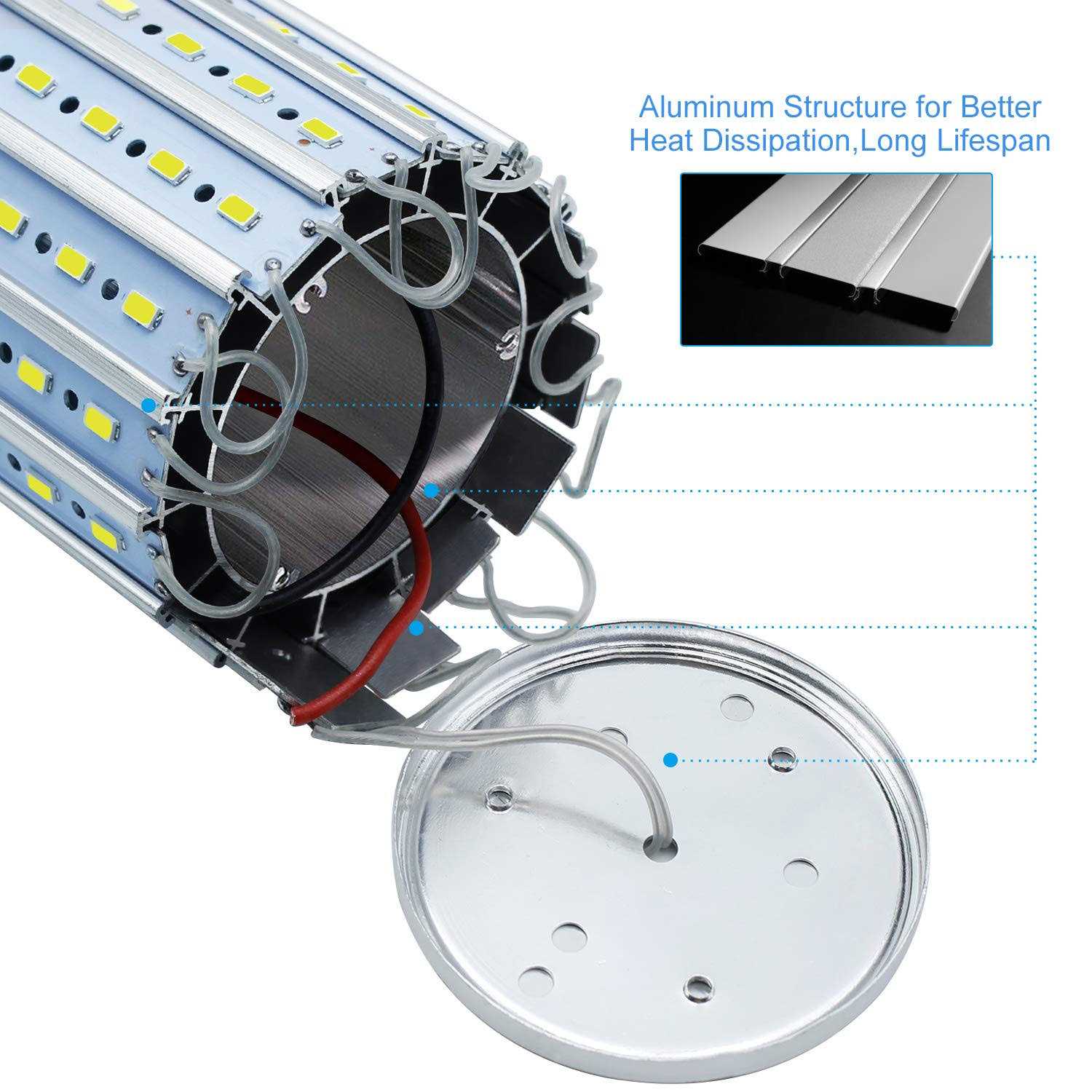 ygs-tech super bright 50w led corn light bulb