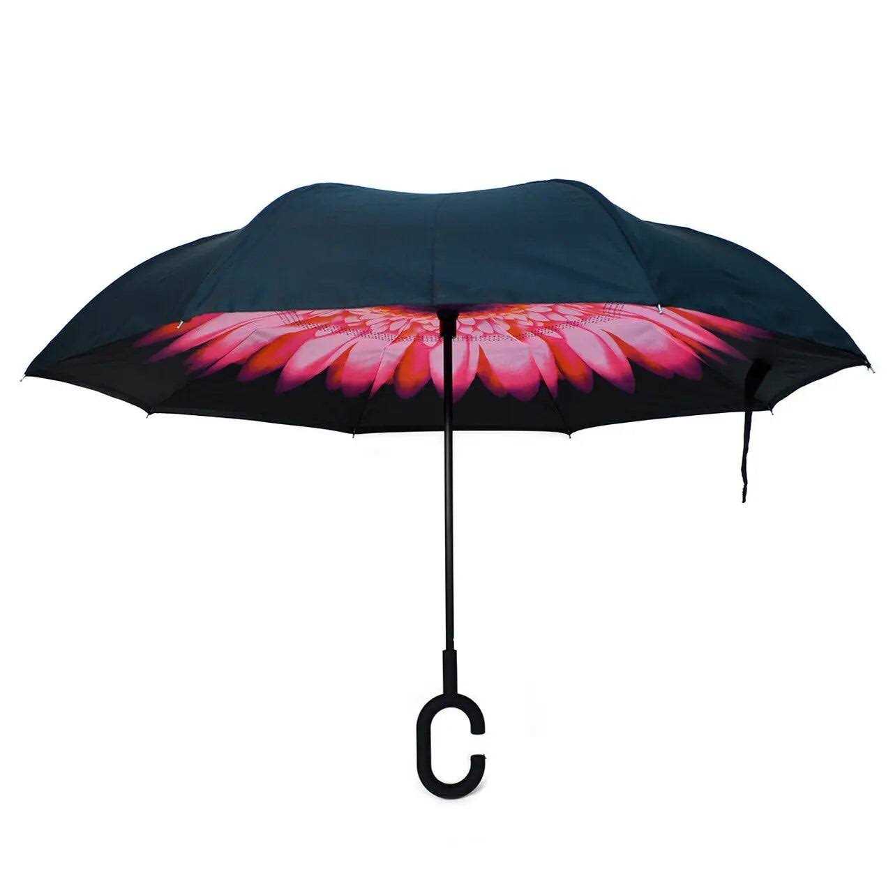 Parquet Flower Double Layer Inverted Umbrella
