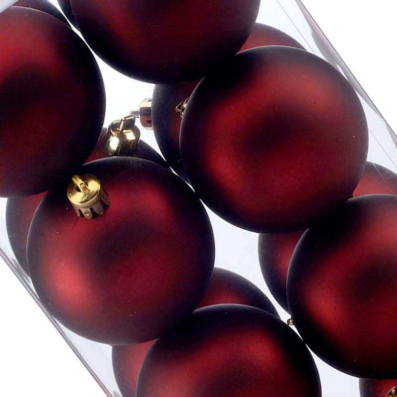 At Home Matte 2.7 Burgundy Ornaments