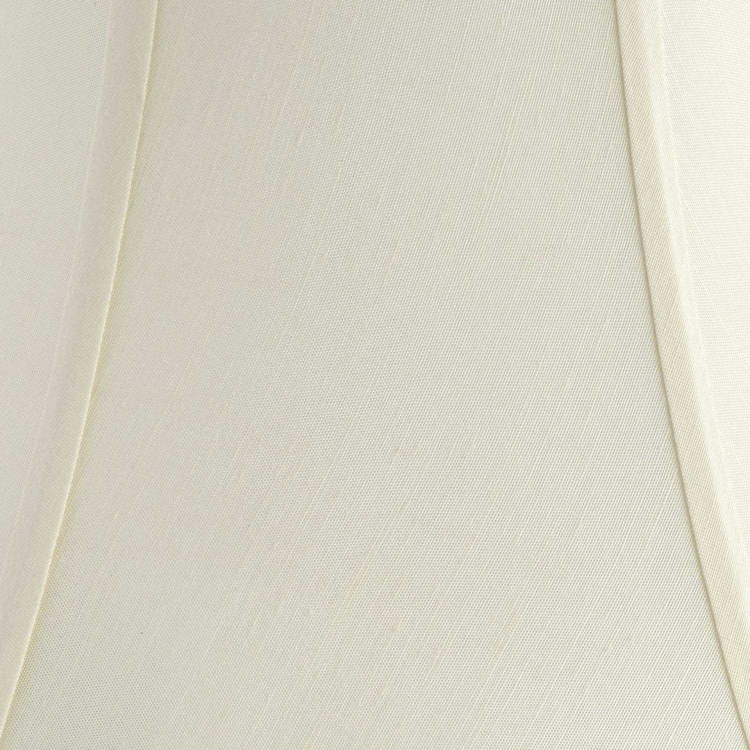 Springcrest Cream Scalloped Gallery Medium Bell Lamp Shade 7 Top x 14 Bottom x 12.5 High Replacement with Harp and Finial