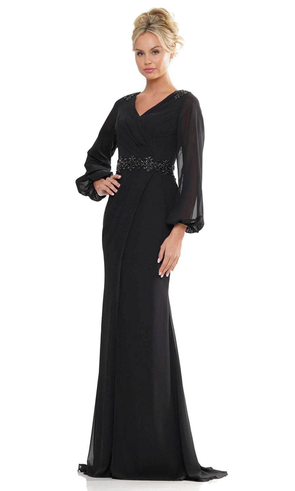 Bishop Sleeve Evening Dress