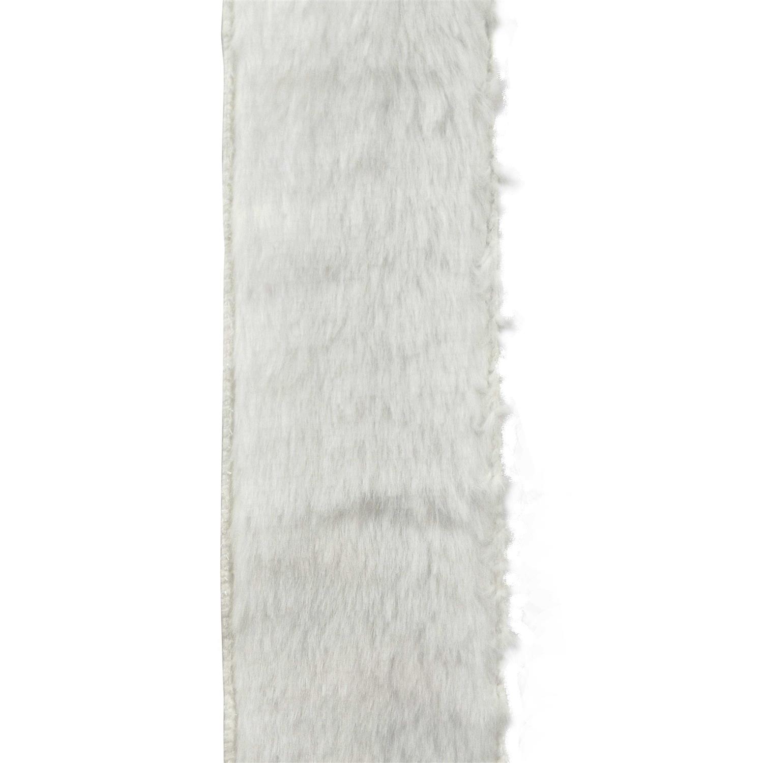 20.5 White Faux Fur Christmas Tree Bow Topper by Ashland by Celebrate It