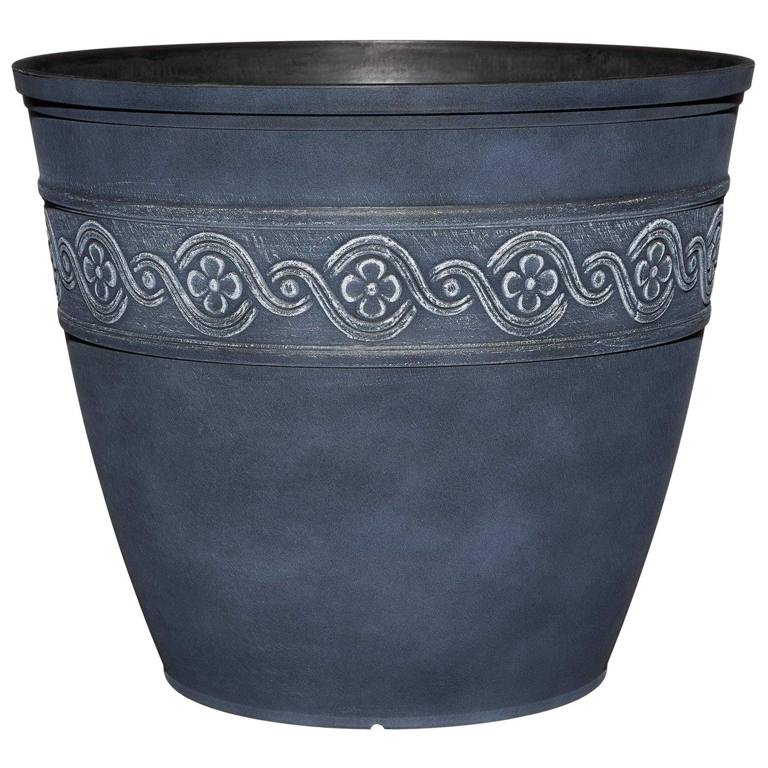 Classic Home and Garden Corinthian Resin Flower Pot Planter