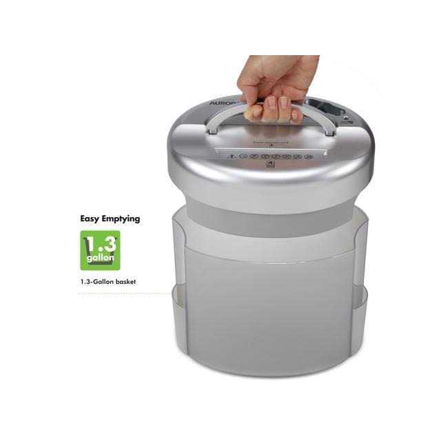 Aurora AU420XZ 4-Folded Sheet Cross-Cut Desktop Paper / Credit Card Shredder