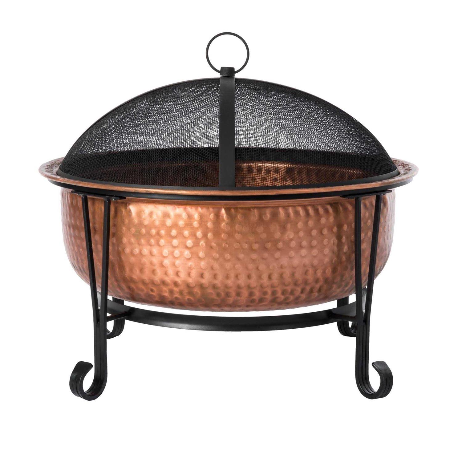 Fire Sense Palermo Wood Burning Copper Fire Pit