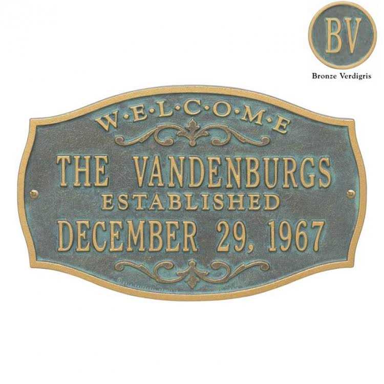 Whitehall Brookfield Welcome Anniversary Personalized Plaque